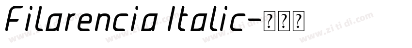 Filarencia Italic字体转换 Filarencia Italic字体转换